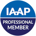 IAAP professional member badge.